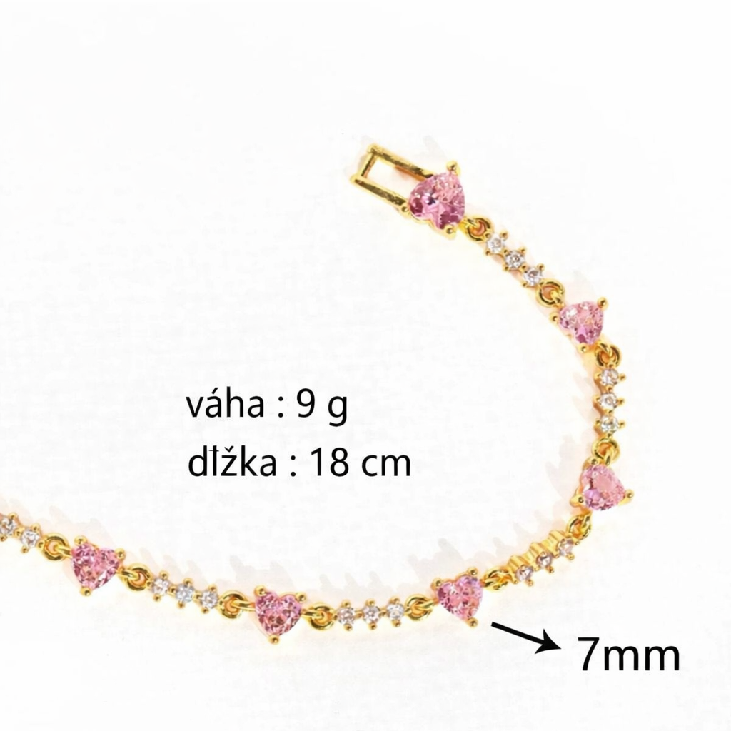 Srdiečkový náramok